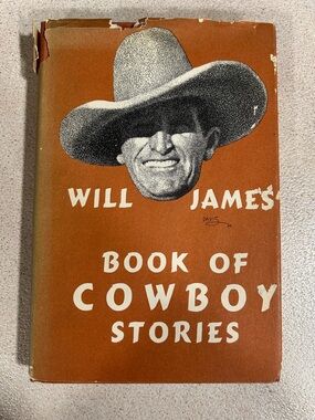 Will James Book of Cowboy Stories - Hardcover w Dust Jacket